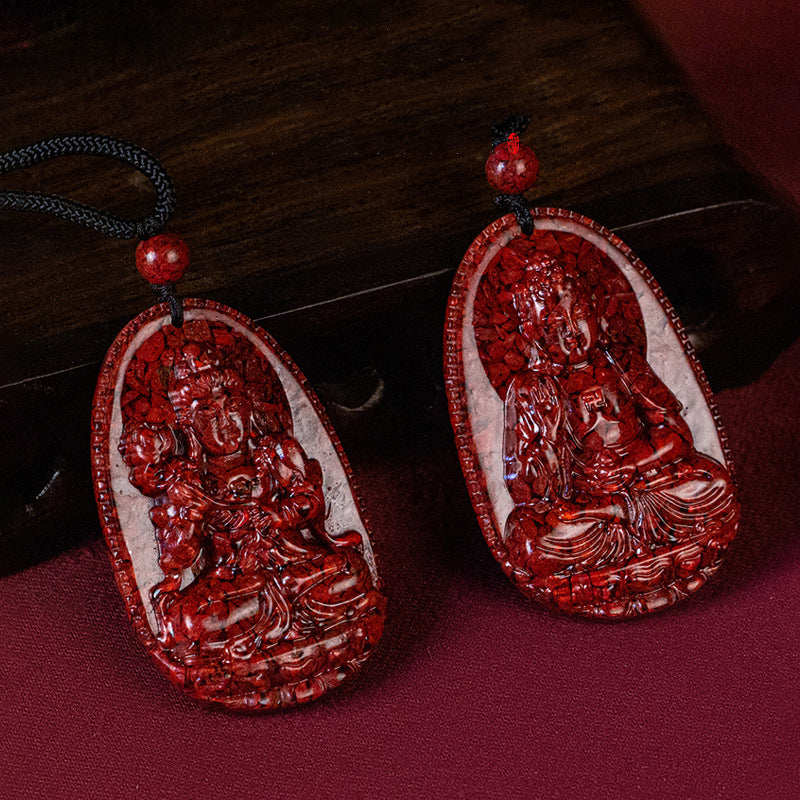 Cinnabar zodiac tutelary deity jewelry