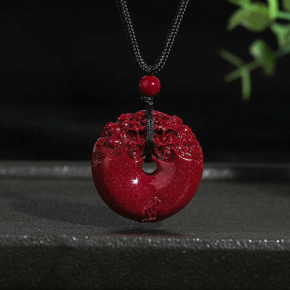 Wealth - attracting Peace - Button pendant