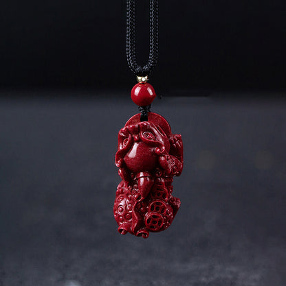 Protective cinnabar charm