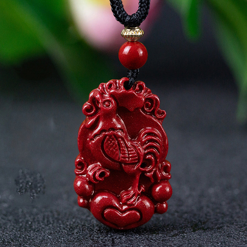 Stunning Cinnabar Zodiac Pendants - Unique Symbols of Each Year