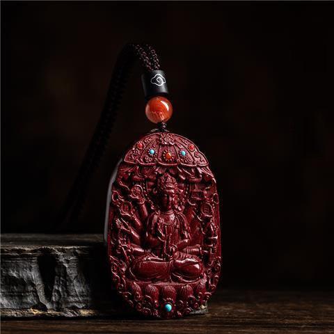 Stunning Cinnabar Zodiac Guardian Pendants-Intricate Carvings with Spiritual Flair