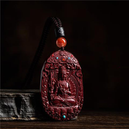 Stunning Cinnabar Zodiac Guardian Pendants-Intricate Carvings with Spiritual Flair