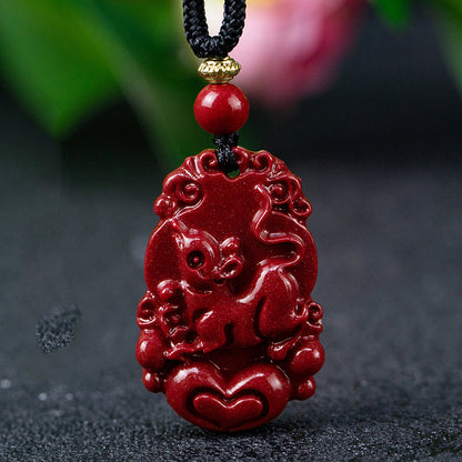 Stunning Cinnabar Zodiac Pendants - Unique Symbols of Each Year