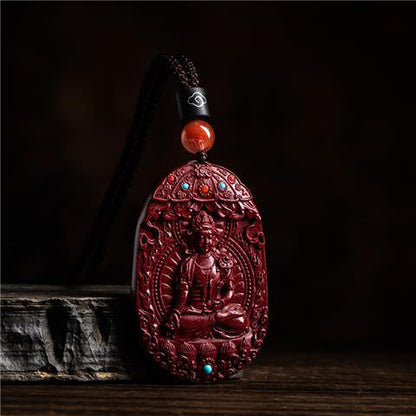 Stunning Cinnabar Zodiac Guardian Pendants-Intricate Carvings with Spiritual Flair