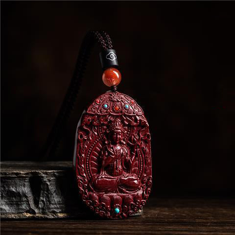 Stunning Cinnabar Zodiac Guardian Pendants-Intricate Carvings with Spiritual Flair