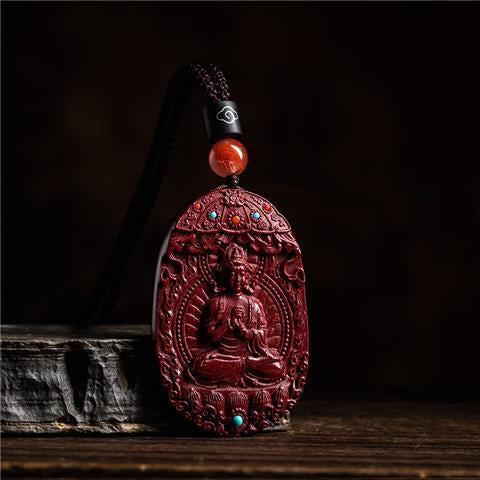 Stunning Cinnabar Zodiac Guardian Pendants-Intricate Carvings with Spiritual Flair