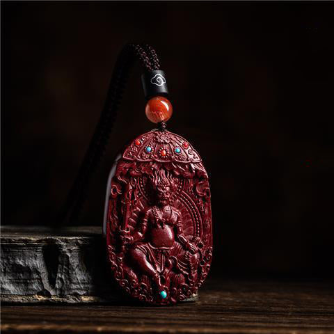 Stunning Cinnabar Zodiac Guardian Pendants-Intricate Carvings with Spiritual Flair