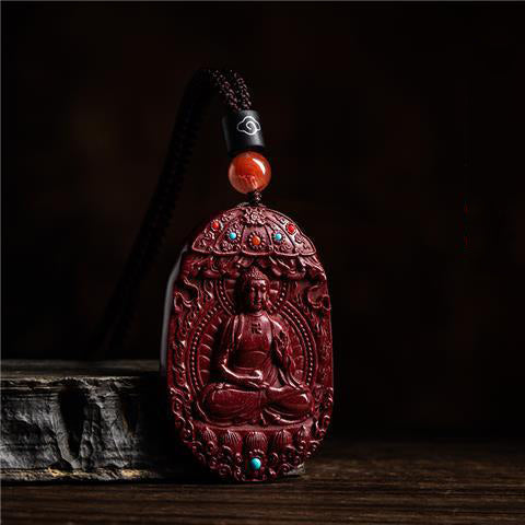 Stunning Cinnabar Zodiac Guardian Pendants-Intricate Carvings with Spiritual Flair