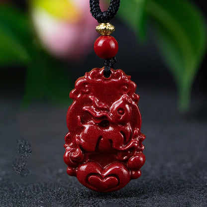 Stunning Cinnabar Zodiac Pendants - Unique Symbols of Each Year