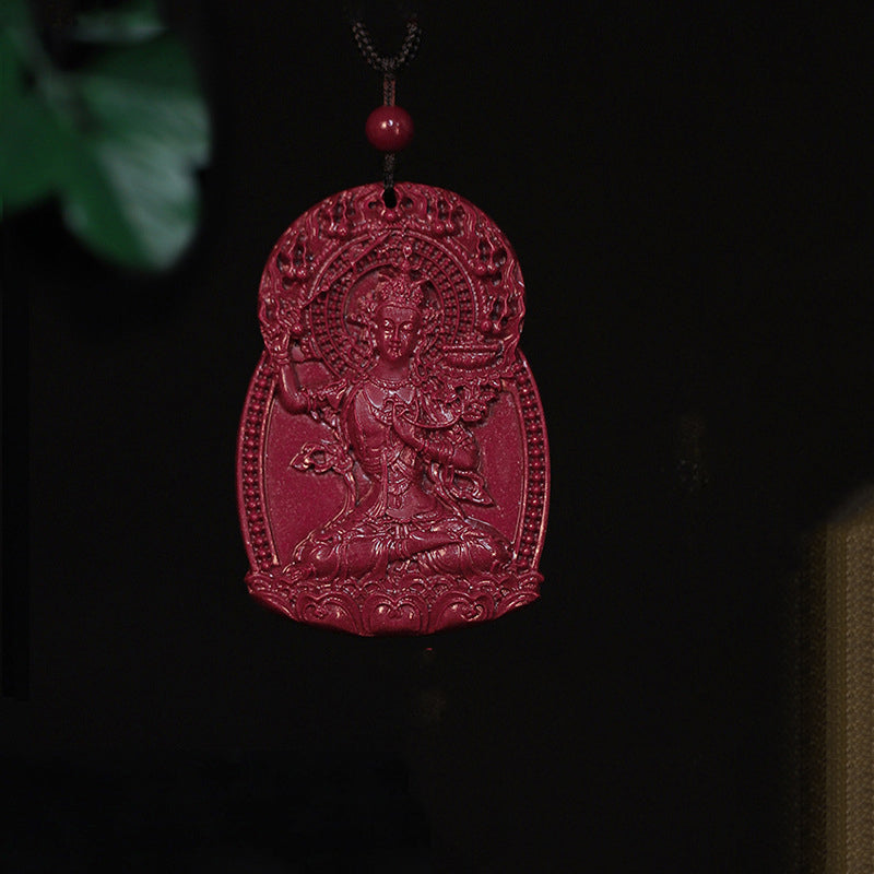 Exquisite Cinnabar Zodiac Guardian Buddha Pendants-Unique Spiritual Amulets with Intricate Carvings